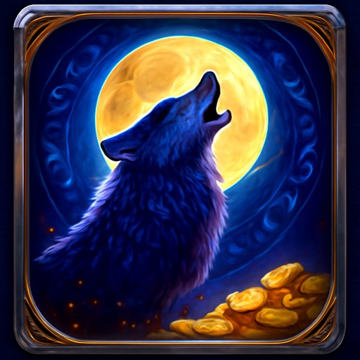 456bed Wolf Gold night forest theme